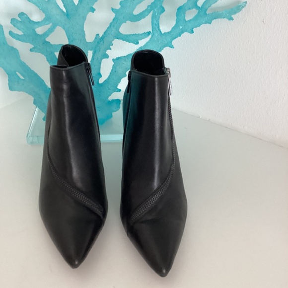 AEROSOLES HEELREST ANKLE ZIPPER ACCENT BOOTIES BOOTS 3.5 in Heel Sz 7.5 - Picture 5 of 10